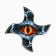 Souvenir wooden knife shuriken "Eye", 6 cm