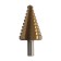 Drill step tundra, HSS, tin, trihedral shank, 9 - 36 mm