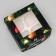Packaging for 4 cupcakes with a window "Happy Christmas", 16 x 16 x 10 cm