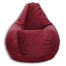 The hand-bag “pear” is positive karate, size m, diameter 70 cm, height 90 cm, velor, red color