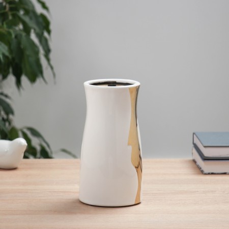 VAZA Ceramics Table "Annar" 18x9.5 cm, white-1