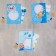 Children's imprint with wishes for a boy, color mix