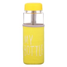 Water bottle, 500 ml, My Bottle, 19.5 x 6 cm, Czech in the kit, Yellow