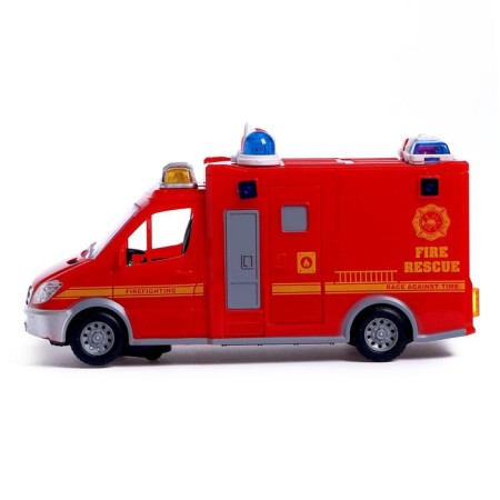 The Fire Service machine works on batteries, light and sound effects-1