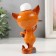 Souvenir Polystone Lak "Cat-cook with porridge in a pot" 8.2x7x14.3 cm