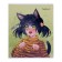 Notebook 48 sheets, in a cage, "anime", cover coated cardboard, twin-lame, Uf-psy 5v mix