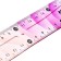 Set of geometric flexible silicone (ruler 20cm+square+transporter) gradient