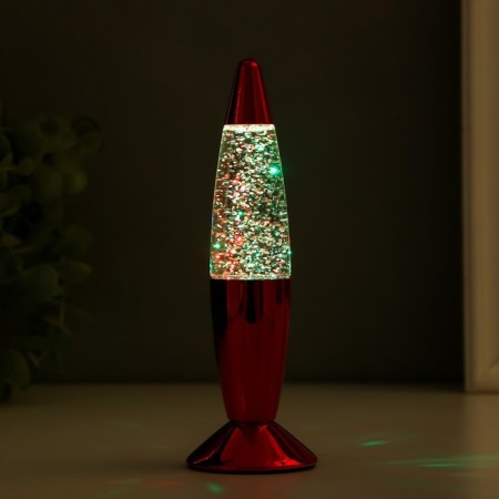 Light "Red Rocket" LED, LAVA, sparkles, from batteries 3HLR44 19 cm Risalux-3