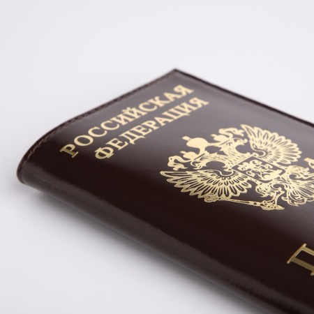 Passport cover, brown color-4