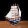 The ship souvenir medium “Corsica”, the sides are blue with a white strip, white sails, 43x8.5x37 cm