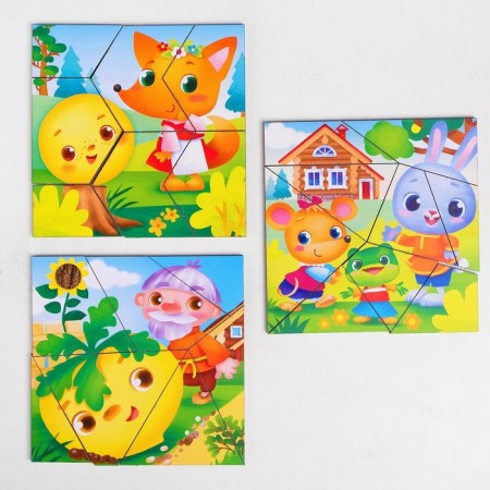 Puzzle split “Tales for babies”, 3 pictures in the frame-3
