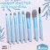 A set of makeup brushes "Pastel", 8 items, PVC CHOHOL, MIX color