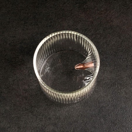 A ribbed glass "impenetrable. Bullet"-3