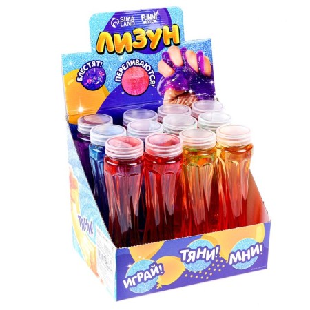 Lizun "Sobe", with sparkles, Mix color-3