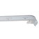 Binide cornice, “ultracompact. Sheet silver ", 300 cm, with a decorative bar 7 cm, white color
