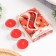 A set of tea candles aromatic "strawberries", 3.8x1.6 cm, 3.5 hours, 12 g, 6 pieces