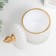 Casket Glass "Rombs and Dome" White with gold 14x8.2x8.2 cm
