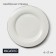 Porcelain dessert plate with a thickened edge Magistro la Perle, D = 21 cm, white color