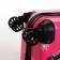 Small suitcase 20 "On a zipper, 4 wheels, pink color