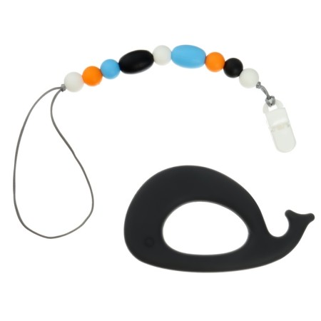 Silicone teether on the holder "Kit", Baby me-2