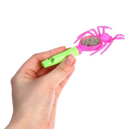 Whistle "Spider" with a puzzle, the color of mix-1
