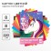 Cardboard color, A4, 8 sheets, 8 colors, non -unilateral, in a folder, 220 g/m², Minnie Mouse and unicorn