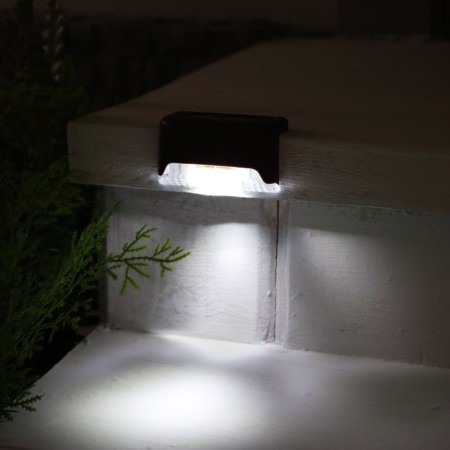 Garden lamp on a sunny battery, 8 × 4.5 × 4.5 cm, 1 LED, glow white, brown