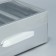 Gift folding box, packaging, "silver", 23 x 15 x 10 cm