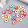 Beads for the creativity of PVC "Hearts - Print" set 25 pcs 0.5x0.9x0.9 cm