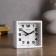 Alarm clock, 9 x 9 cm, white