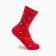 Women's socks, red color, size 23-25