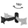 Hama Fullmotion Black 10 "-26" Max.25kg wall by Hama Fullmotion