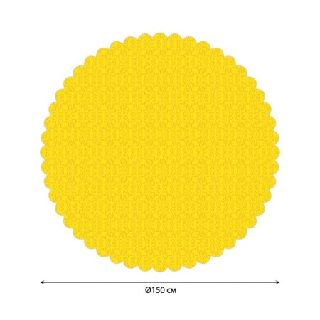 The tablecloth on the table "Texture of the Sun", round, Saten, d = 150 cm-1