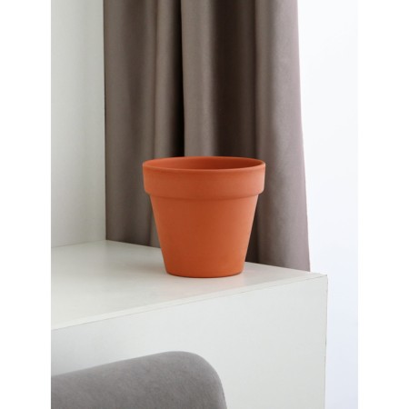 Flower pot "Standard", smooth, red clay, without a pallet, 1.6 liters-1