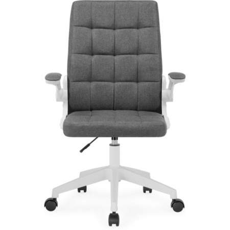 Computer chair Elga plastic/fabric, white/gray 63x59x96 cm-1