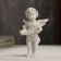 Polystone souvenir "A snow -white angel with the manuscript" 8.5x4.5x4 cm