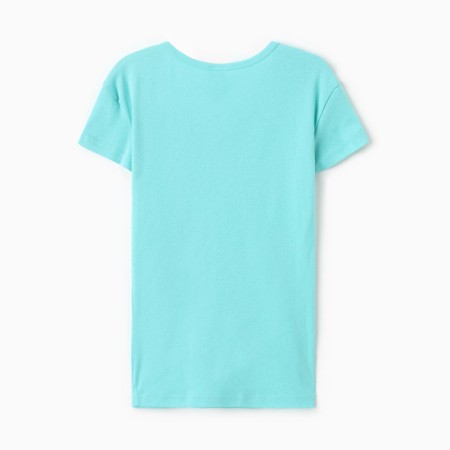 Women's T-shirt V-shaped neckline, turquoise color, size 50-3
