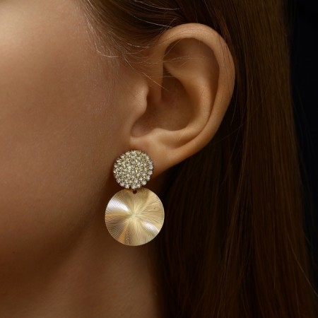 Clips "duet" Disks, color gold-3