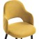 Stool on a metal frame Gutride metal/velor, black/yellow 51x56x82 cm