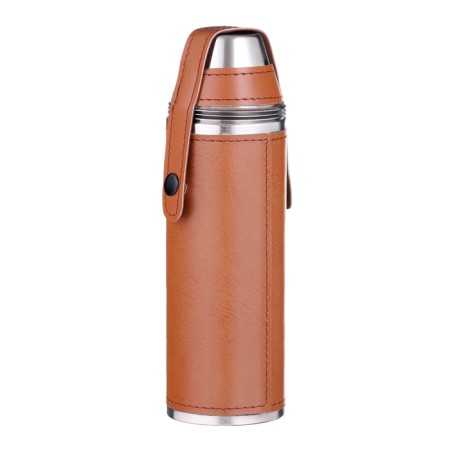 Flaw for alcohol "Best Hunter", stainless steel, 300 ml, 3 piles of 30 ml-3