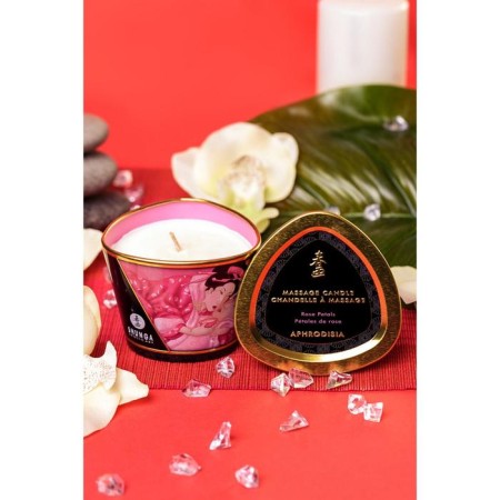Candle - aromatic massage for shunga "rose", 170 ml-10