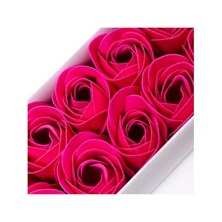 Soap roses, fuchsia, set of 10 pcs.-12