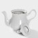 Porcelain kettle "Romance", 800 ml, white color