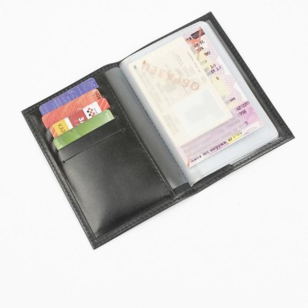 Cover for autoDocations and passports, black color-1