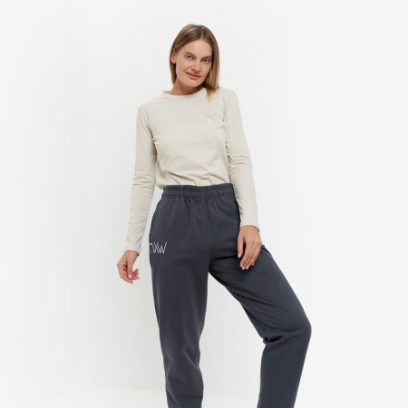 Women's trousers, dark gray color, size 46