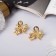 Hair crab "Liberty" (set 2 pcs) bow, 2.5 cm, gold