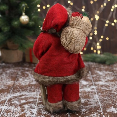 Santa Claus "in a red suit, with sleds" 30x15 cm-2