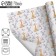 Paper packing craft white "Festive animals", 50 x 70 cm