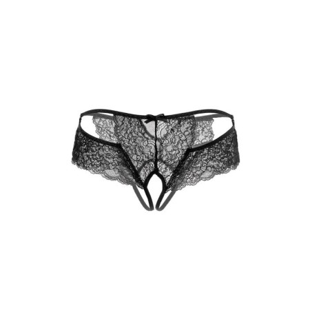 Erotic lace panties with EROLANTA access, black, size 50-52-8