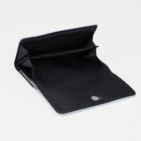 Women's wallet on magnet, blue color-2